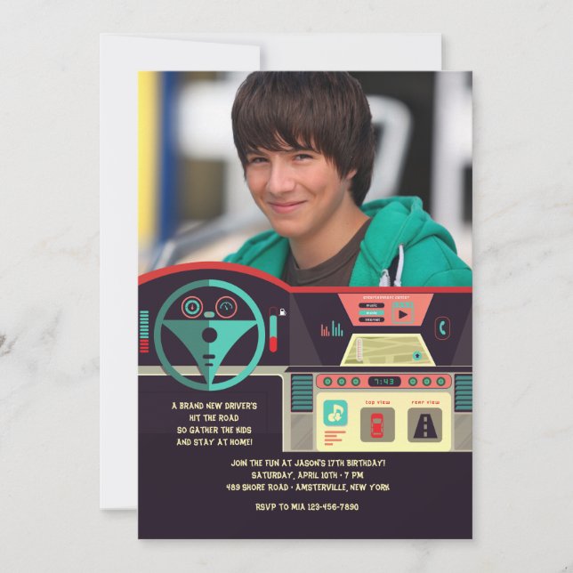Dashboard Photo Invitation (Front)