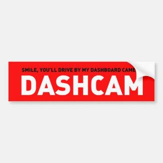Dashcam Bumper Sticker