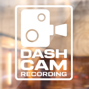 Dashcam In Car Camera Recording Window Cling