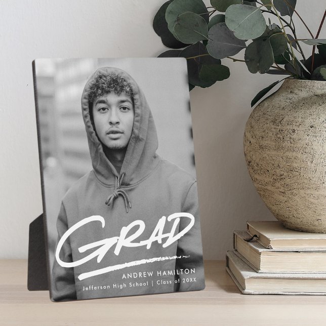 Dashed Graduation Photo Plaque (Creator Uploaded)