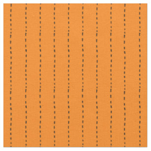 Dashed Lines on Orange Fabric