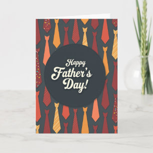 Dashed Oval Fathers Day Card