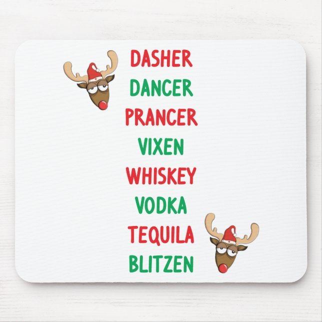 Dasher Dancer Mouse Mat (Front)