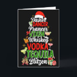 Dasher Dancer Prancer Vixen Moscato Vodka Tequila  Card<br><div class="desc">Dasher Dancer Prancer Vixen Moscato Vodka Tequila Blitzen _1</div>
