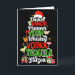 Dasher Dancer Prancer Vixen Moscato Vodka Tequila  Card<br><div class="desc">Dasher Dancer Prancer Vixen Moscato Vodka Tequila Blitzen _1</div>