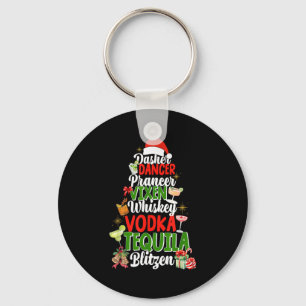 Dasher Dancer Prancer Vixen Moscato Vodka Tequila  Key Ring