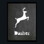 Dasher Poster<br><div class="desc">One of Santa Claus' reindeer.</div>