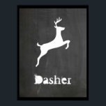 Dasher Poster<br><div class="desc">One of Santa Claus' reindeer.</div>