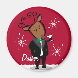 Dasher Reindeer Custom Magnet