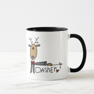 Dasher Reindeer Tshirts and Gifts Mug