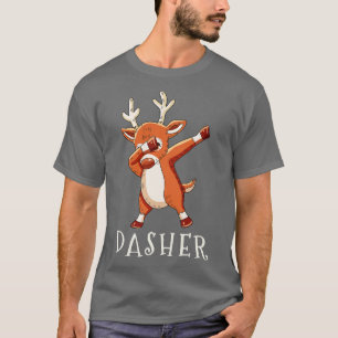 DASHER Santas Reindeers Family Matching Christmas T-Shirt
