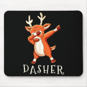 Dasher Santas Reindeers Family Matching Outfit Chr Mouse Mat