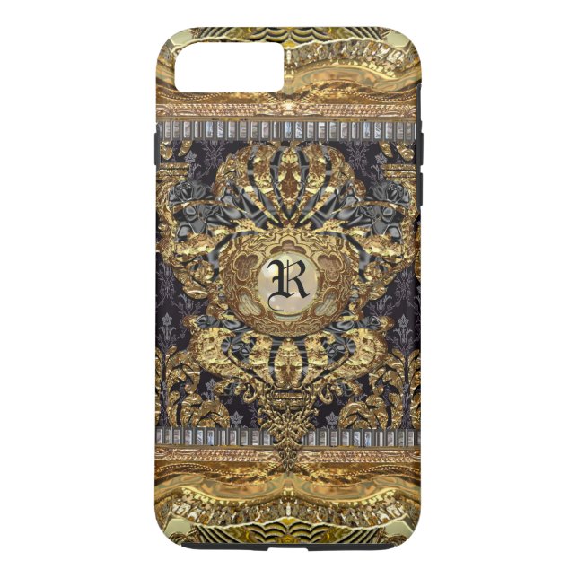 Dashford Royal Elegant   Baroque Monogram Plus Case-Mate iPhone Case (Back)