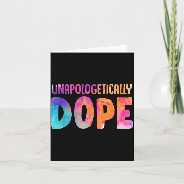 Dashiki Color Unalogetically Melanin Christmas Gif Card (Front)