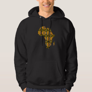 Dashiki Print African Map Tribal Ethnic Kente Clot Hoodie