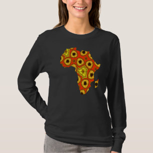 Dashiki Print African Map Tribal Ethnic Kente Clot T-Shirt