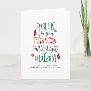 Dashin Dancin Prancin Christmas Holiday Card