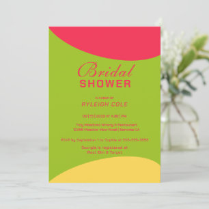 Dashing Modern Bridal Shower Invitation