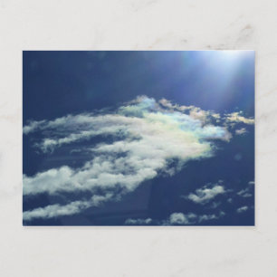 Dashing Rainbow Cloud Postcard