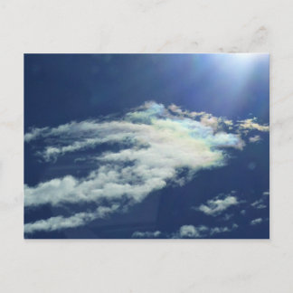 Dashing Rainbow Cloud Postcard
