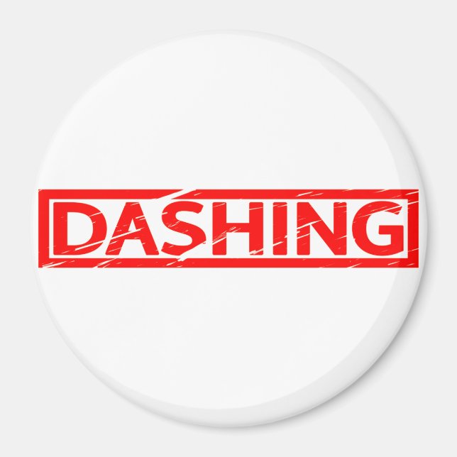 Dashing Stamp Magnet (Front)