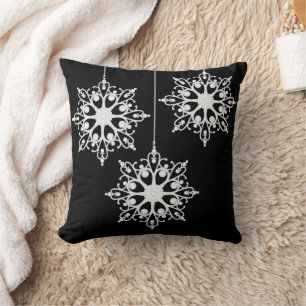Dashing thought the snow snowflake Christmas Cushion