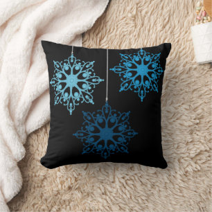 Dashing thought the snow snowflake Christmas Cushion