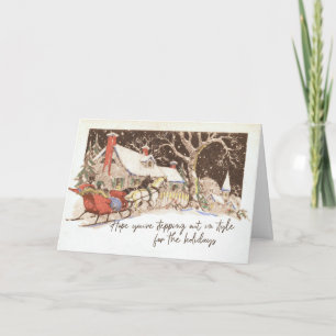 DASHING THROUGH Greeting Card
