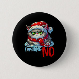 Dashing Through The No Funny Sarcastic Christmas C 6 Cm Round Badge