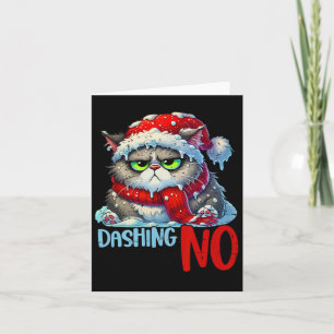 Dashing Through The No Funny Sarcastic Christmas C Card