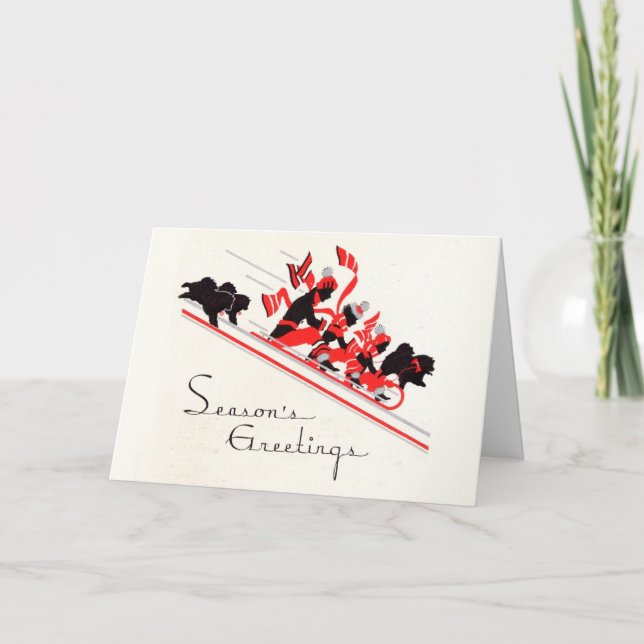 DASHING THROUGH THE SNOW Chow cards  PERSONALIZE (Front)