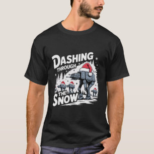 Dashing Through The Snow Christmas Family Holiday T-Shirt