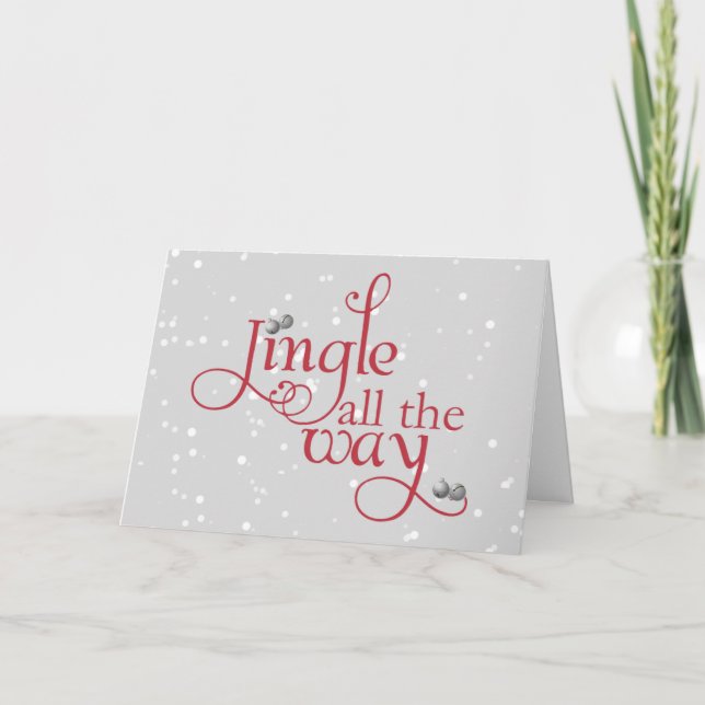 Dashing Through the Snow Holiday Card (Front)