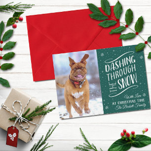 Dashing Through the Snow Holiday Photo Card