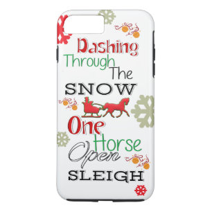Dashing Through The Snow iPhone Case
