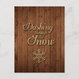 Dashing Through the Snow Postcard