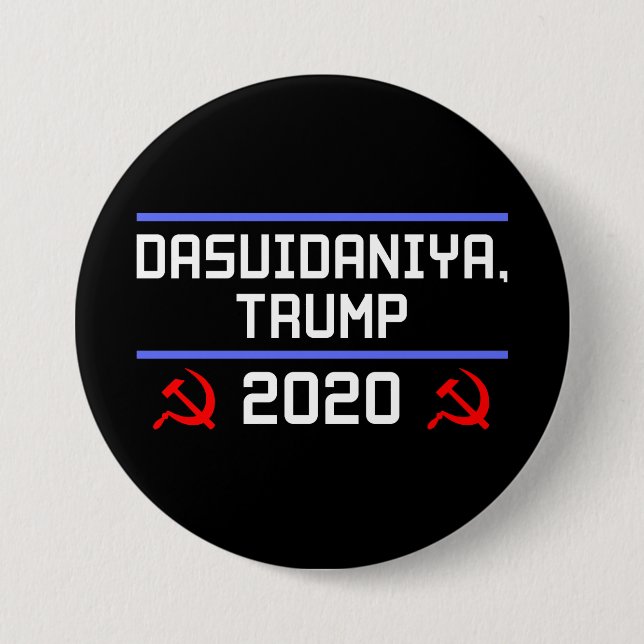 Dasvidaniya Trump 2020 Russia Anti-Trump 7.5 Cm Round Badge (Front)