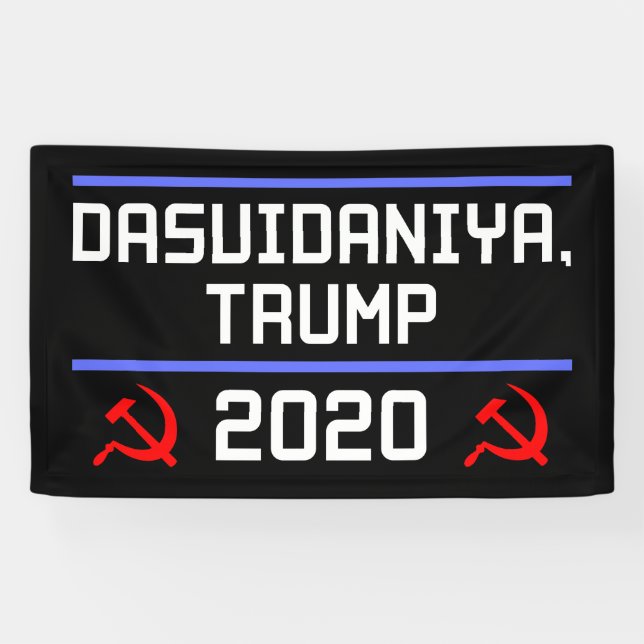 Dasvidaniya Trump 2020 Russia Anti-Trump Banner (Horizontal)