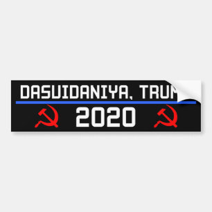 Dasvidaniya Trump 2020 Russia Anti-Trump Bumper Sticker