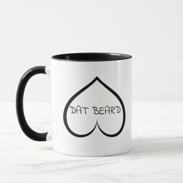 DAT Beard, Cute Valentine's Day Gift Mug (Left)