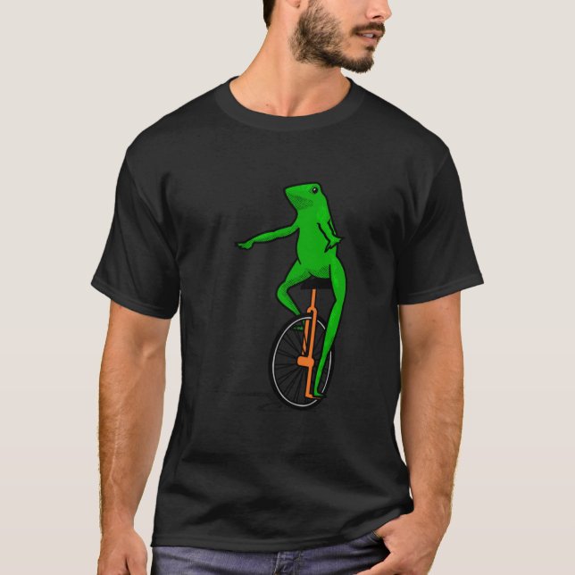 Dat Boi Unicycle Frog   T-Shirt (Front)