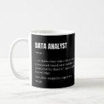 Data Analyst Funny Scientist Definition Coffee Mug<br><div class="desc">Funny statistician and data scientist definition.</div>