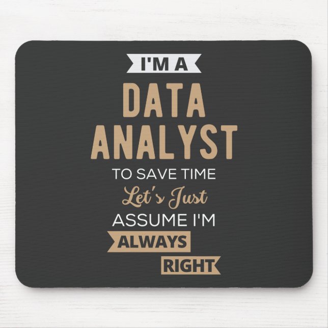 Data Analyst Mouse Mat (Front)