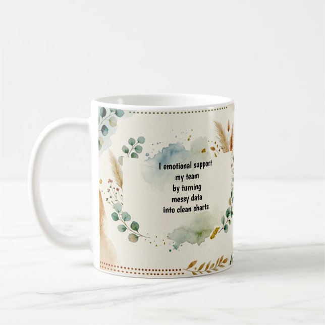 Data Analyst Mug Messy Data Clean Charts (Left)