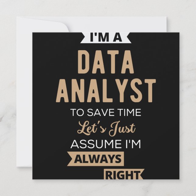 Data Analyst Save The Date (Front)