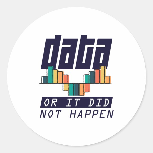 Data Analyst Scientist Deep Learning AI Classic Round Sticker (Front)