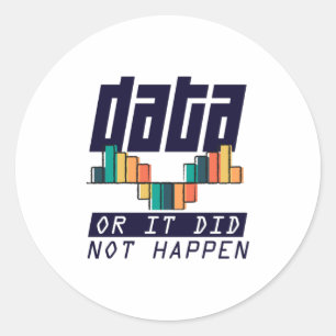 Data Analyst Scientist Deep Learning AI Classic Round Sticker