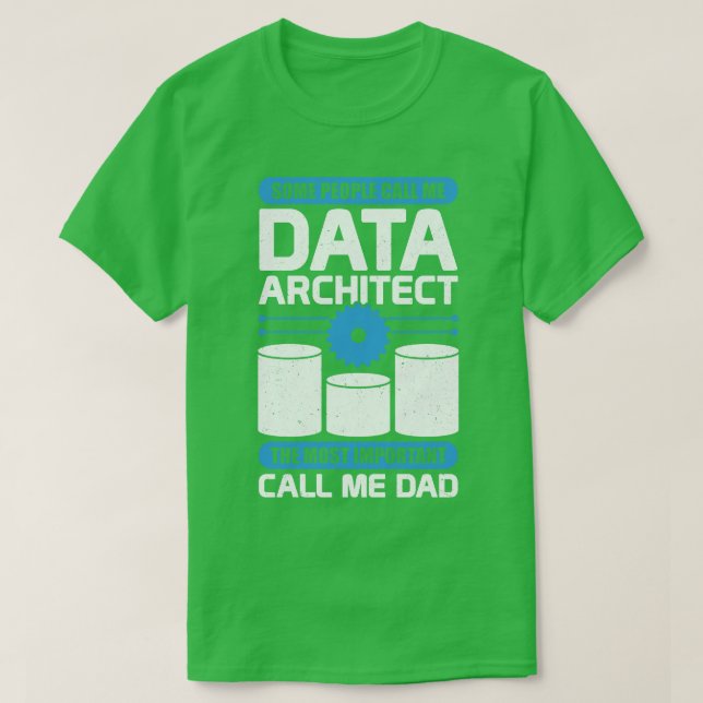 Data Architecture Database Architect Dad Gift T-Shirt (Design Front)