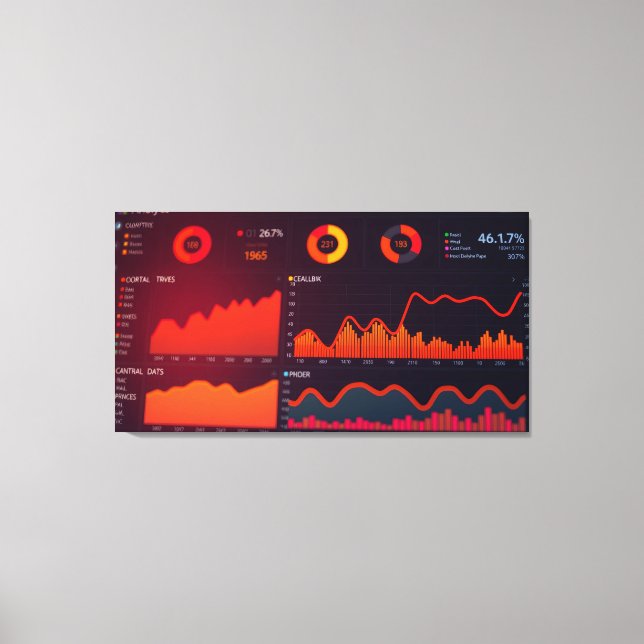 Data chart canvas print (Front)