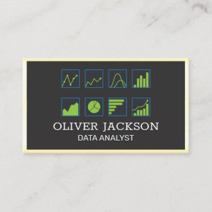 Data Charts Analyst Business Card